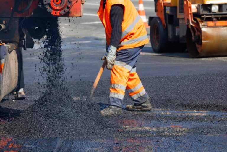 entree asphalte stationnement